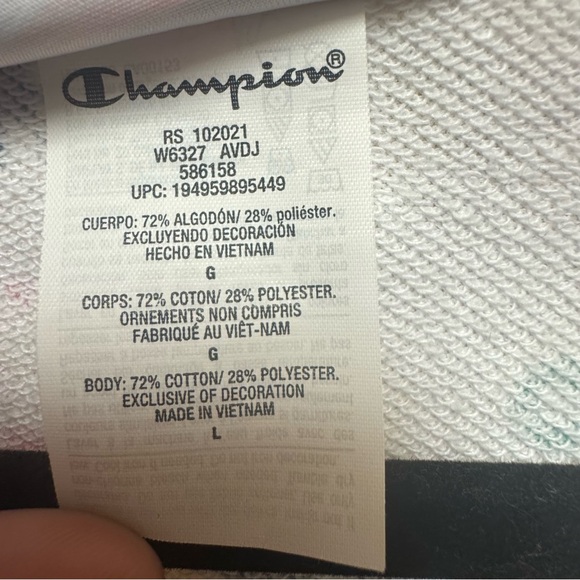 Champion Cropped Floral Crewneck Sweatshirt - Picture 4 of 8